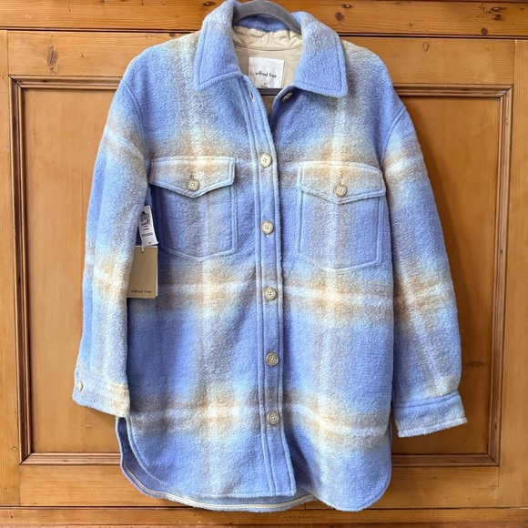 Aritzia Ganna Zen blue and white jacket by Wilfred Free - Picture 9 of 11